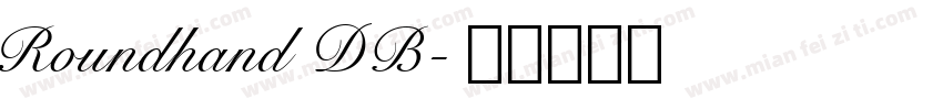Roundhand DB字体转换